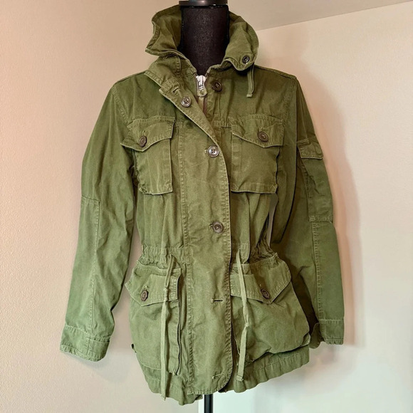 J.Crew women’s field mechanic utility jacket size small in Hillside Green - Picture 1 of 8